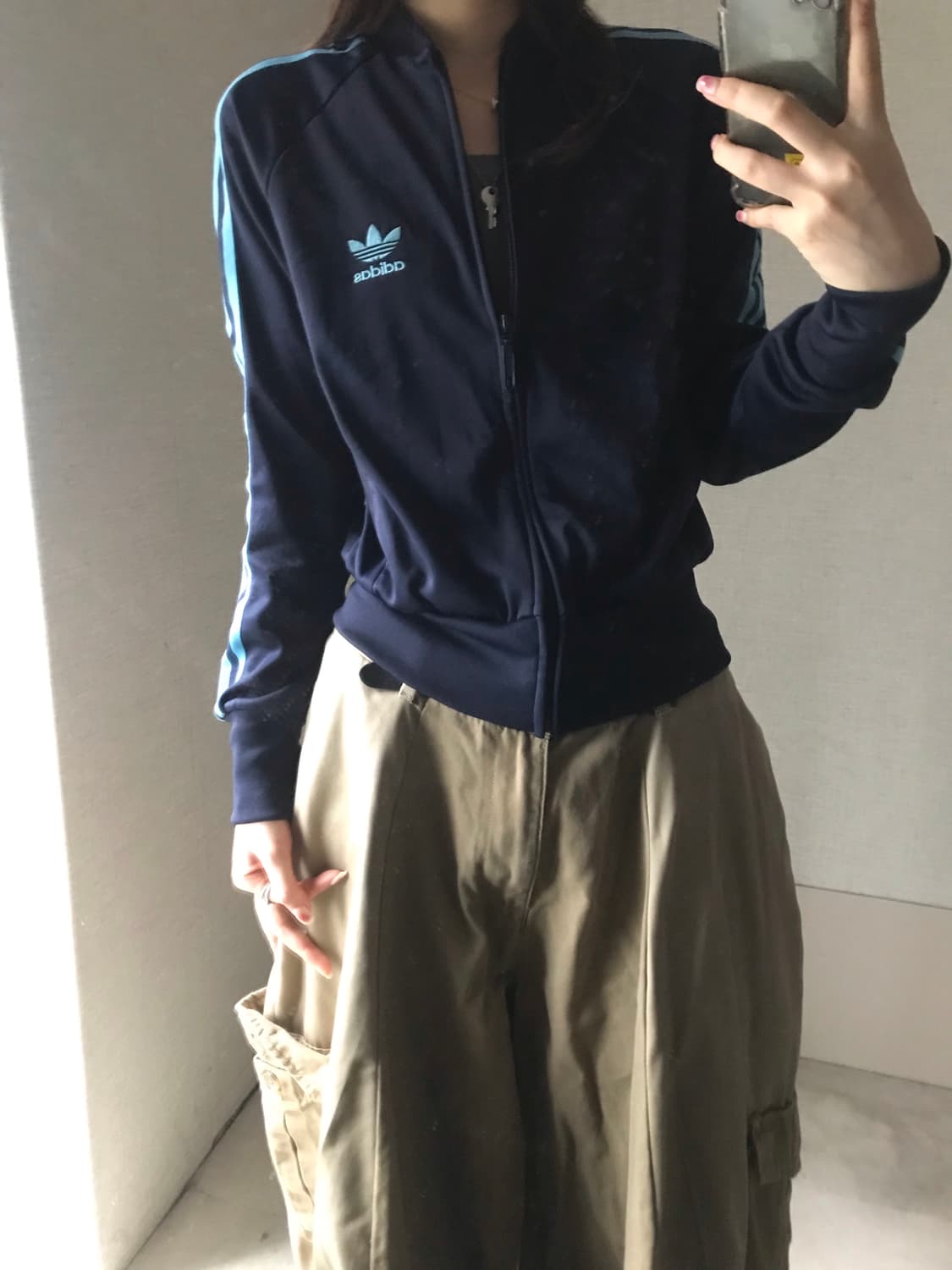 아디다스 네이비 연하늘 져지 상품이미지5