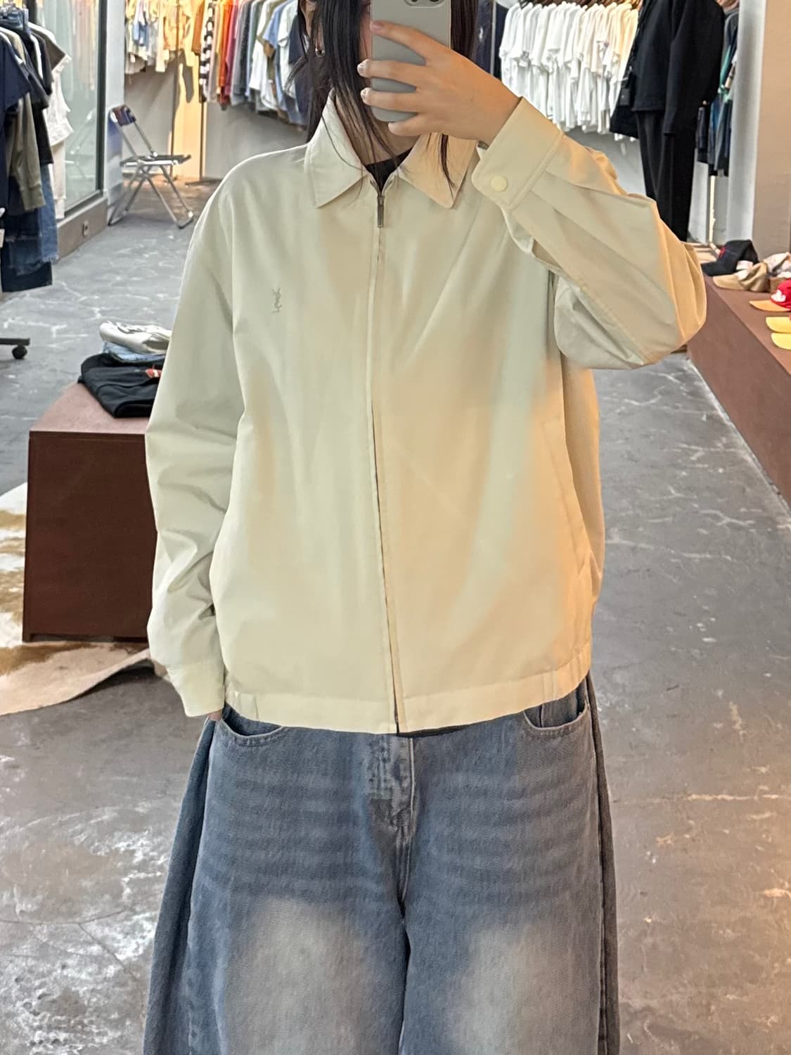 입생로랑 90s 블루종 자켓 H2942 상품이미지1