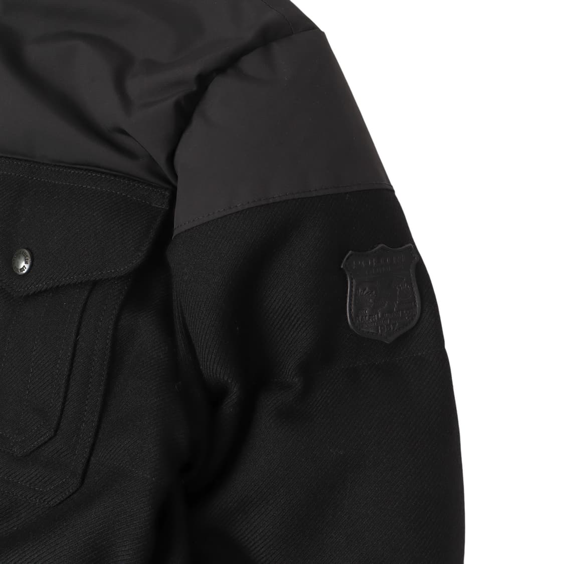 폴로 랄프로렌 블랙 레더패치 헌팅 헤비 다운자켓 패딩 상품이미지3