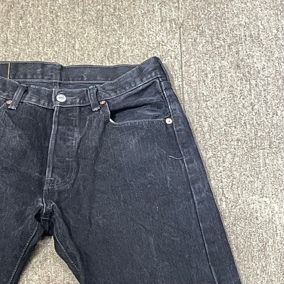 (30) Levi's 501 (리바이스 스트레이트 블랙 데님) 상품이미지5