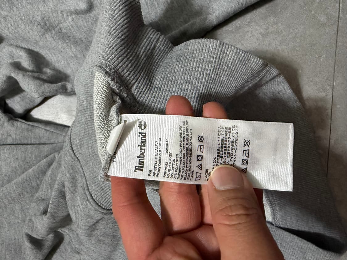 팀버랜드 빅로고 빈티지 스웻 후디 105size  상품이미지4