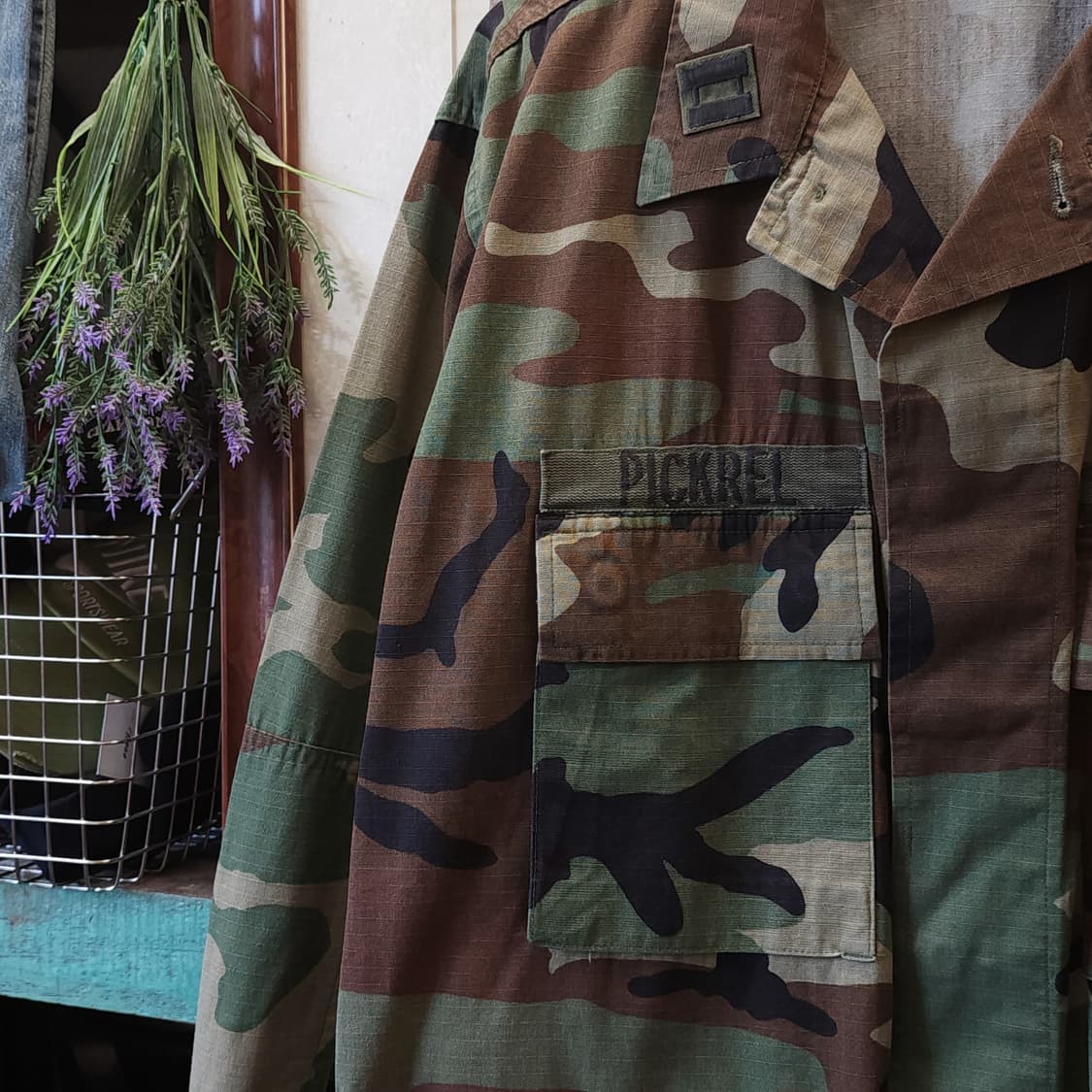 90s 미군 BDU 카모셔츠 우드랜드 라지 래귤러 상품이미지5