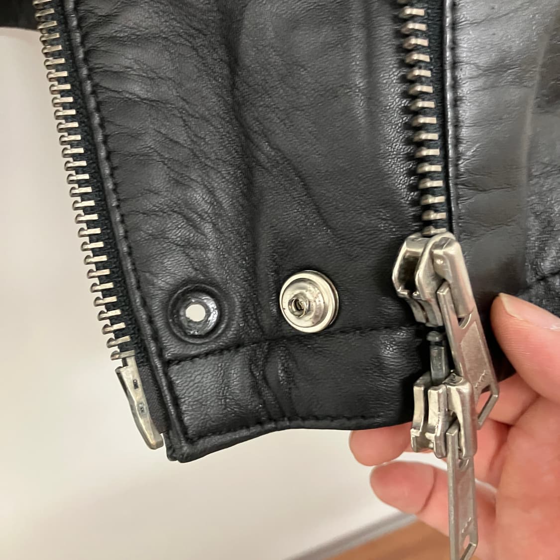 레브 트레이트 바이커 레더 자켓 상품이미지8