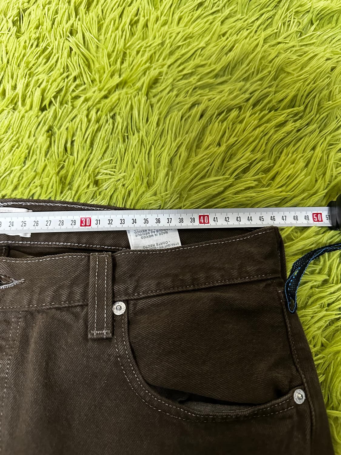 리바이스 501 데님팬츠(갈색 긴기장) 상품이미지5