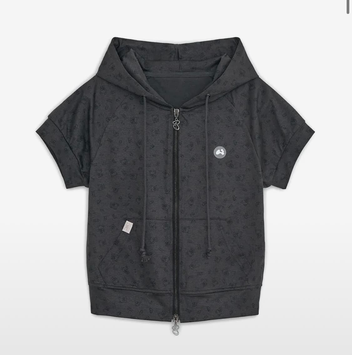 허그유어스킨 코리락쿠마 프린트 후드집업 상품이미지1