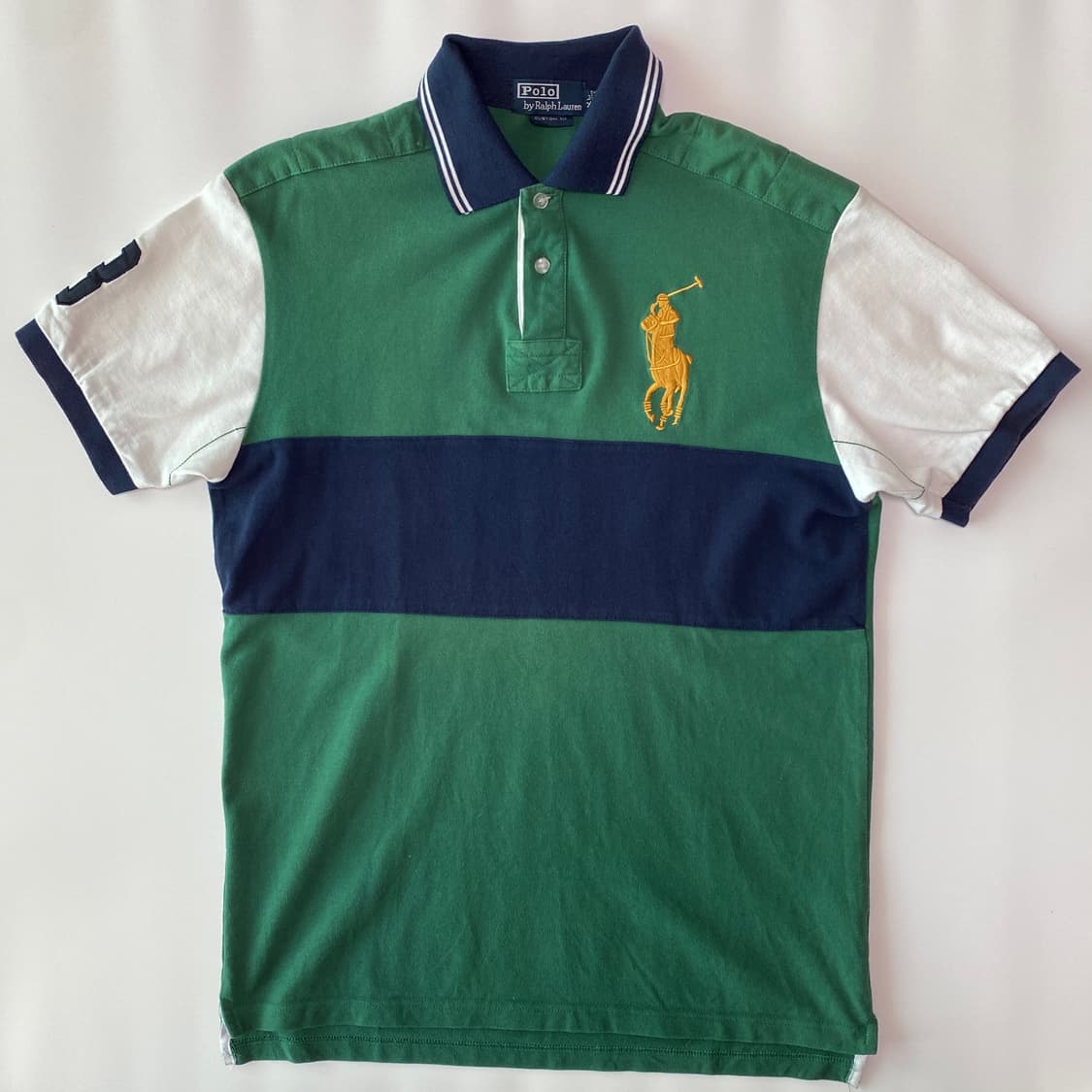 🟢 [Polo Ralph Lauren] 빈티지 그린 블록 피케 셔츠 상품이미지5