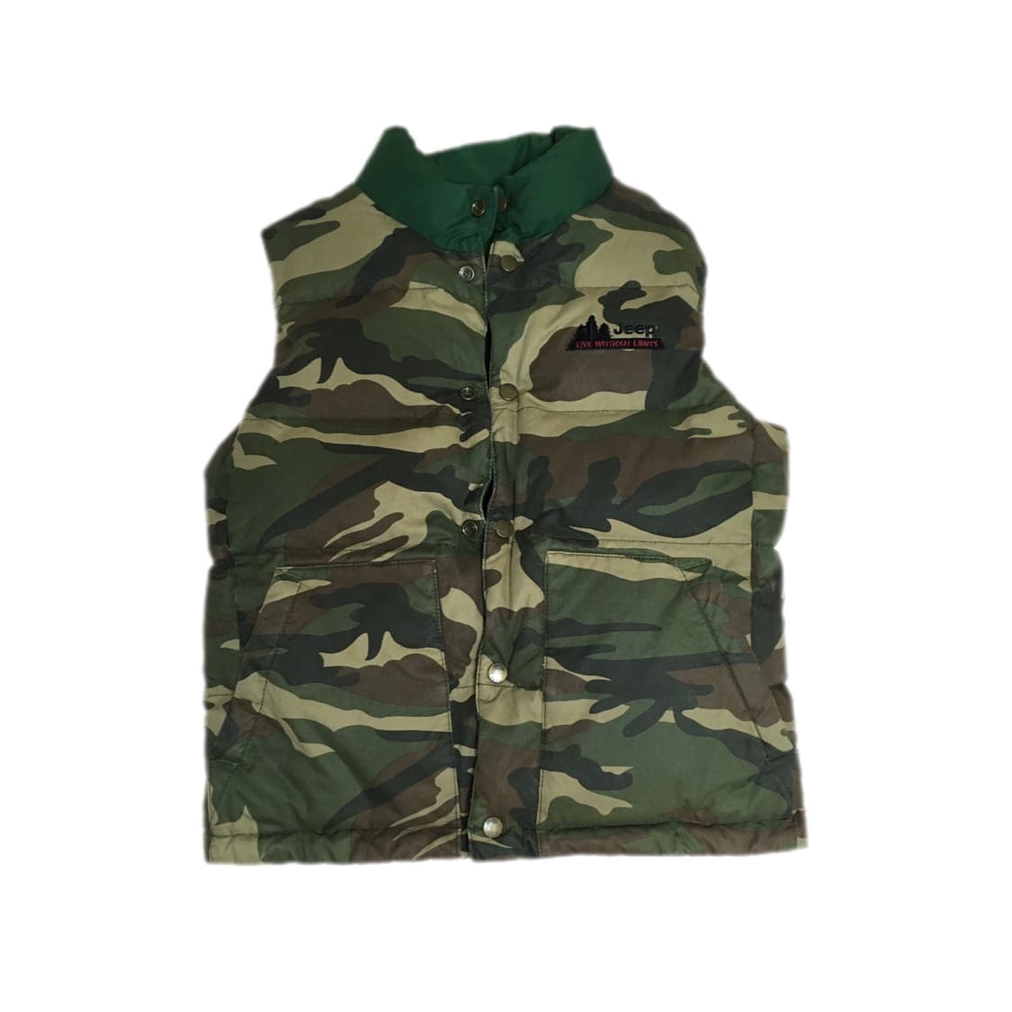 지프 리버시블 패딩 조끼 상품이미지1