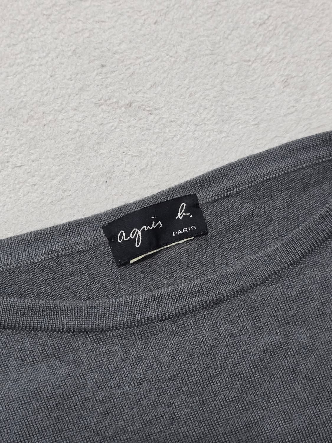 아네스베 그레이 울 니트 S 상품이미지3