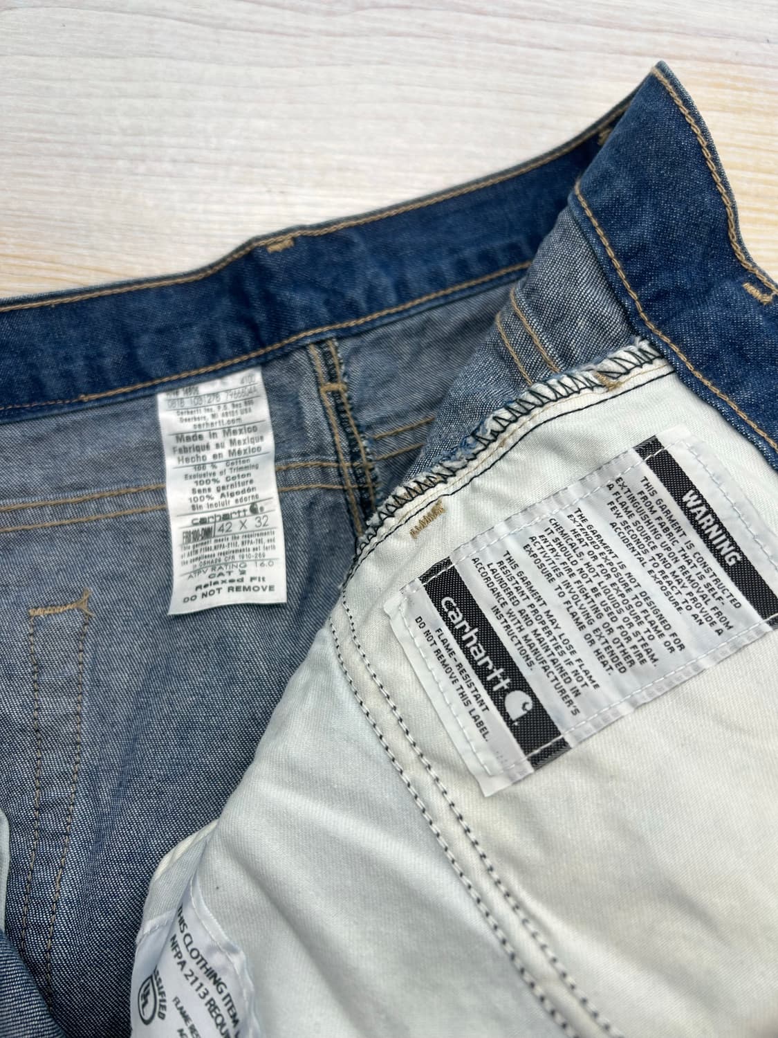 칼하트데님팬츠 중청바지 42인치 빅사이즈 상품이미지4