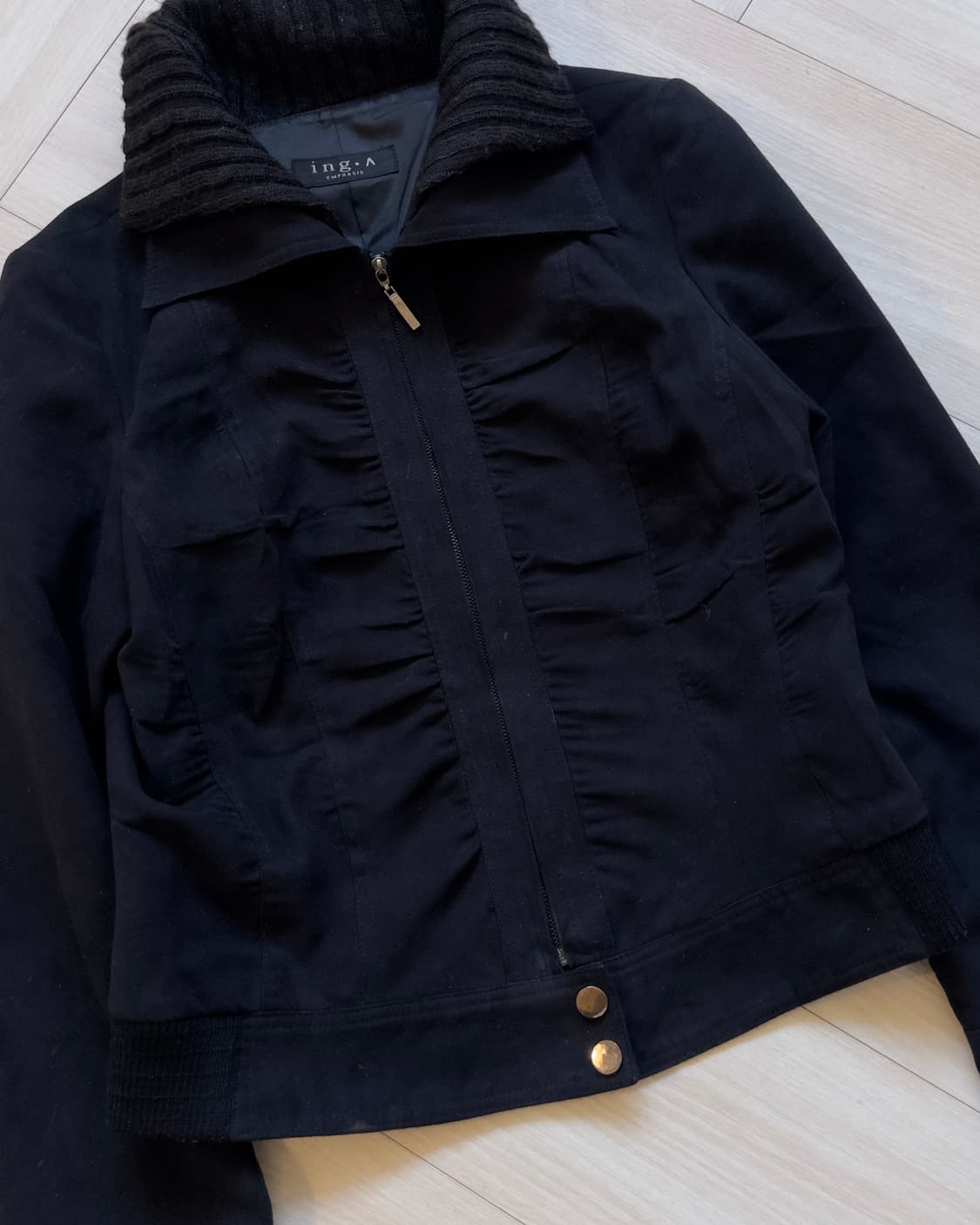 [ING•A] frill knit neck jacket 상품이미지2