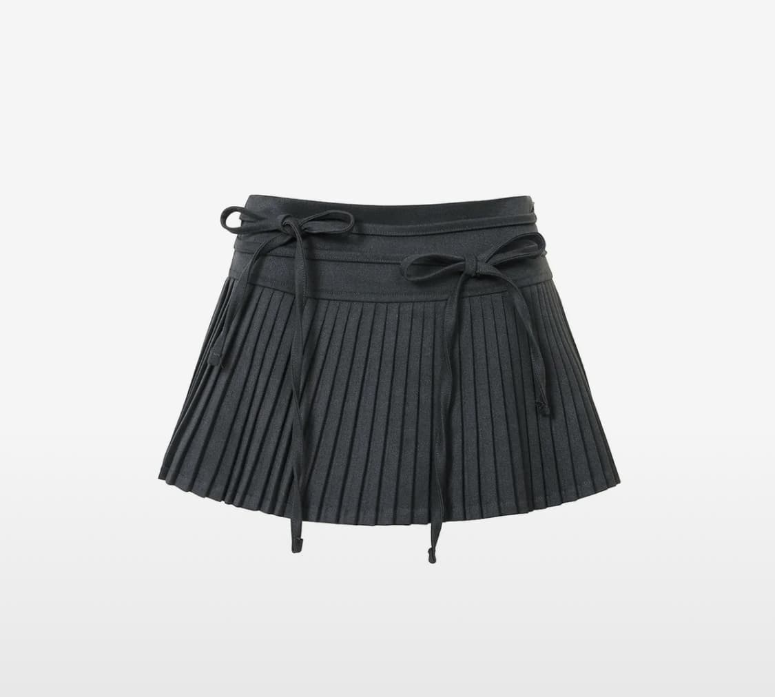 페인오어플레져 에코 플리츠 스커트 그레이 상품이미지1