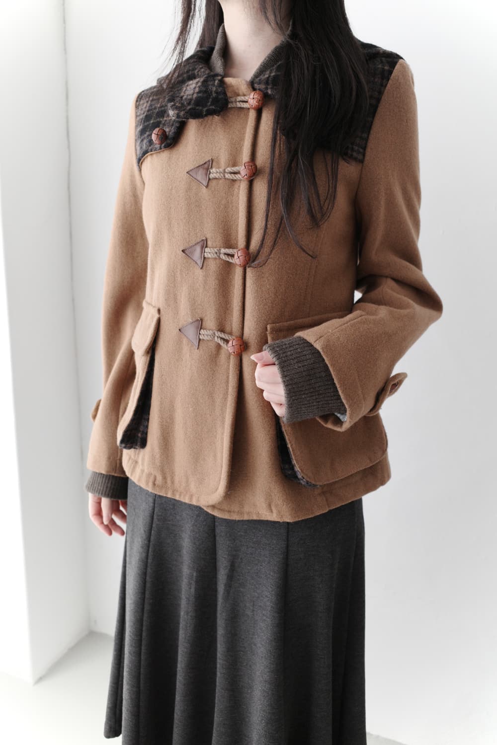 check duffle coat 상품이미지6
