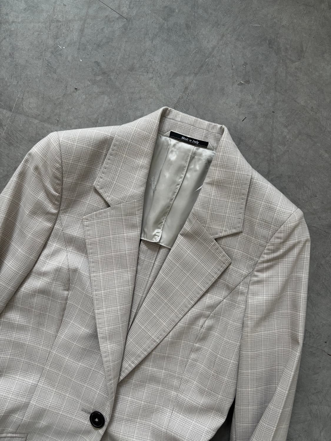 Maison Margiela 메종 마르지엘라 그레이 체크 블레이저 자켓 상품이미지2