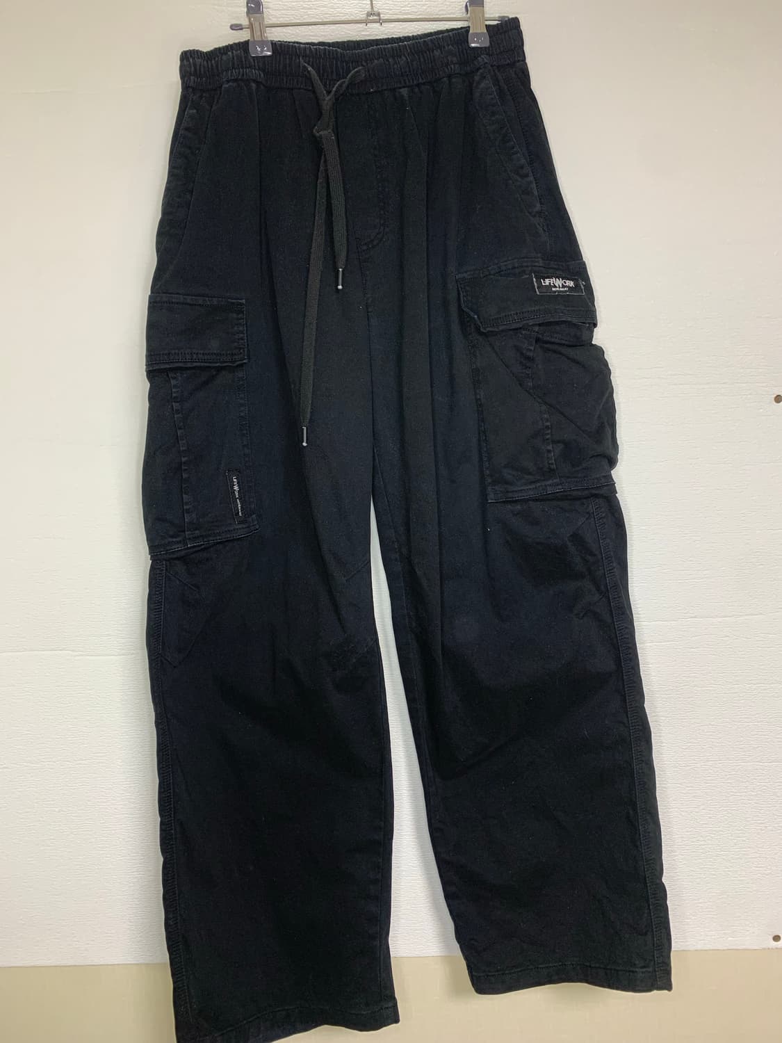 라이프워크 블랙 카고 조거팬 상품이미지1