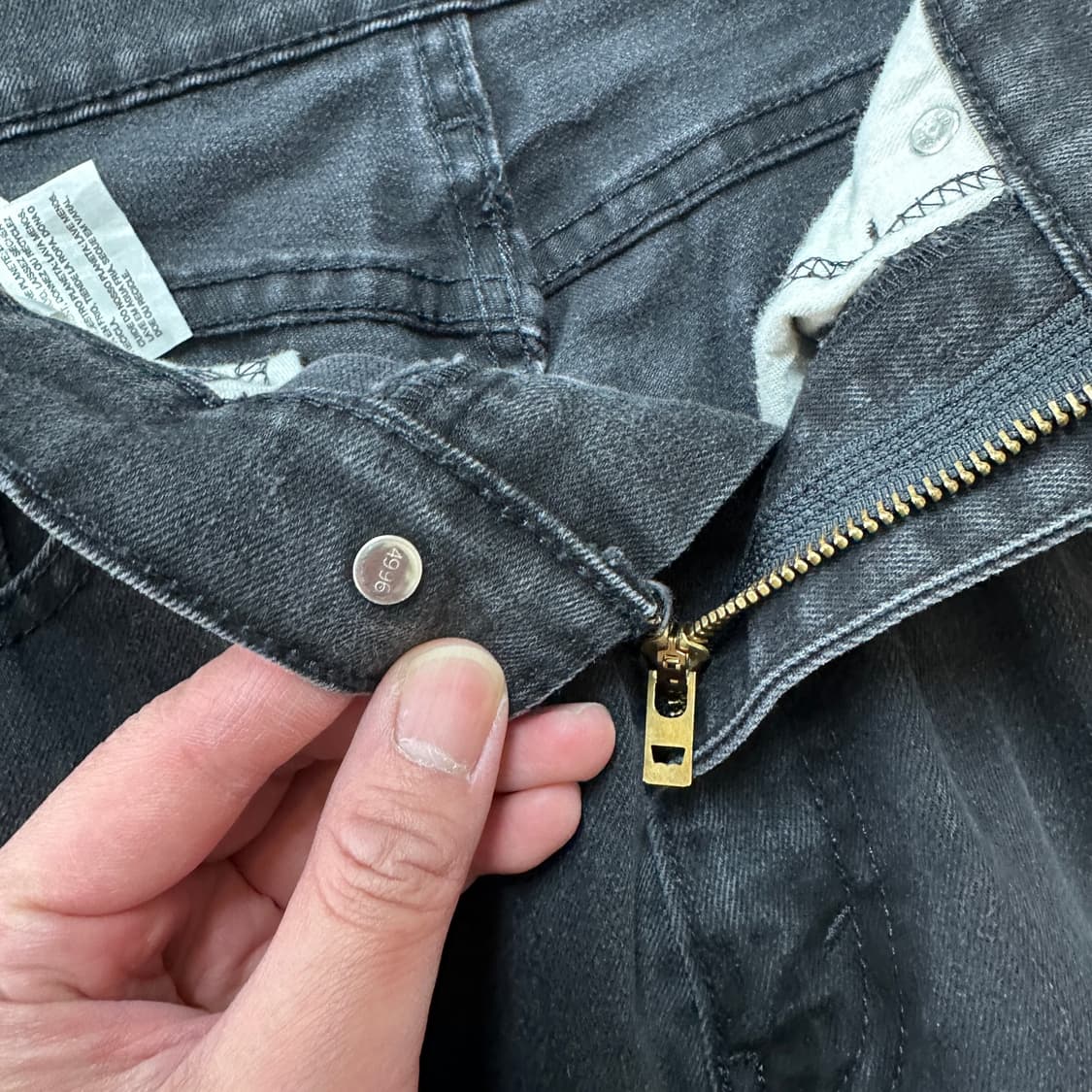 리바이스 505 블랙 진 데님 팬츠 34 상품이미지6