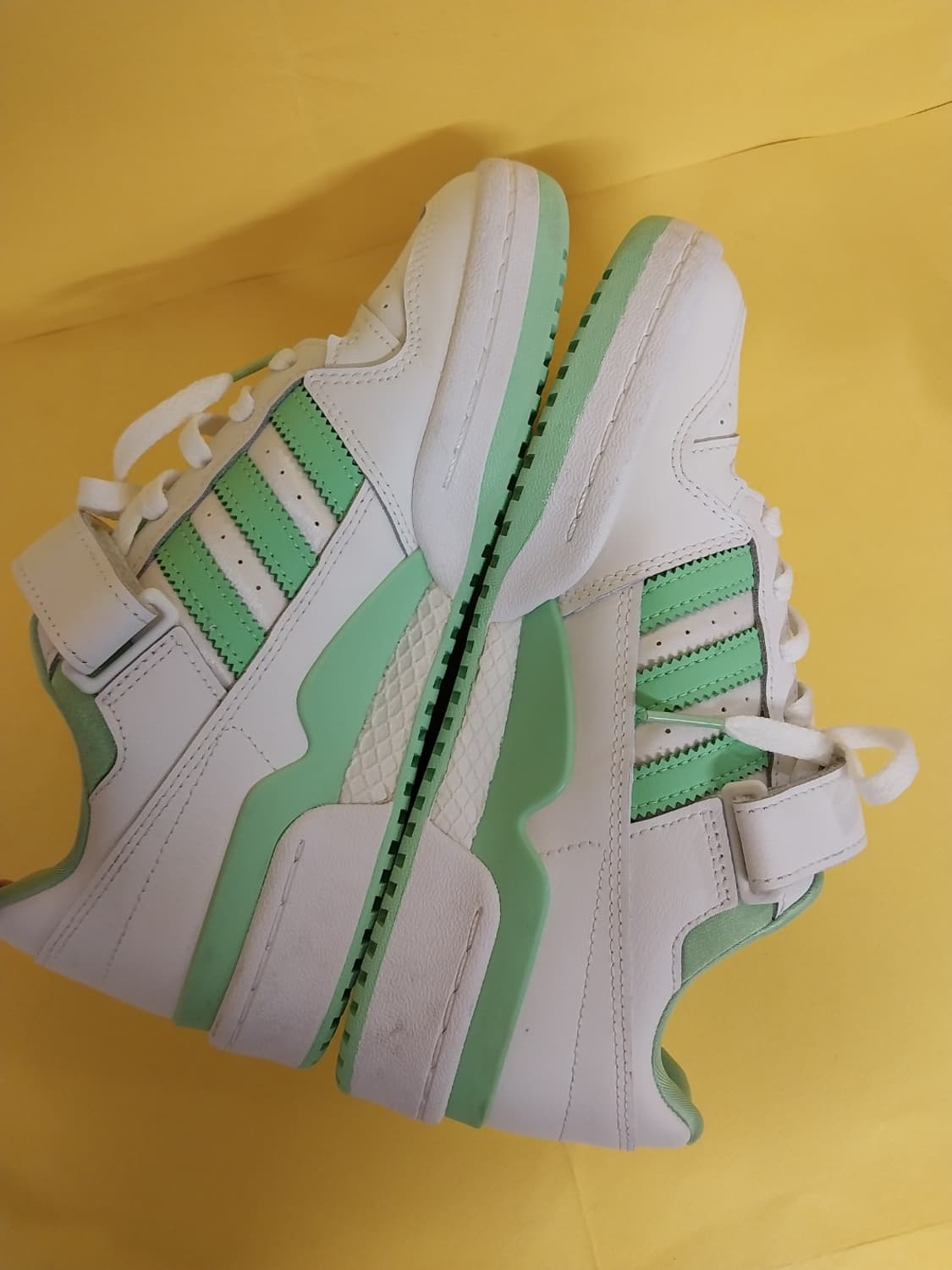 여성 아디다스 포럼 로우 클라우드 화이트 글로리 민트 운동화 (245) 상품이미지7