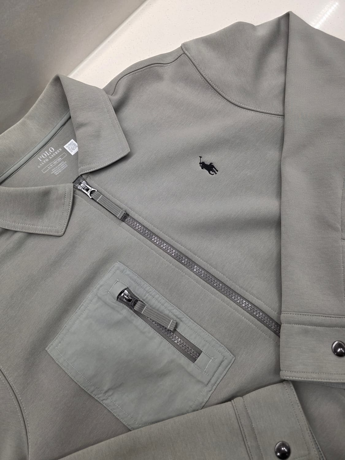 폴로 랄프로렌 자켓 바이스윙 해링턴 트윌 L 그레이 상품이미지2