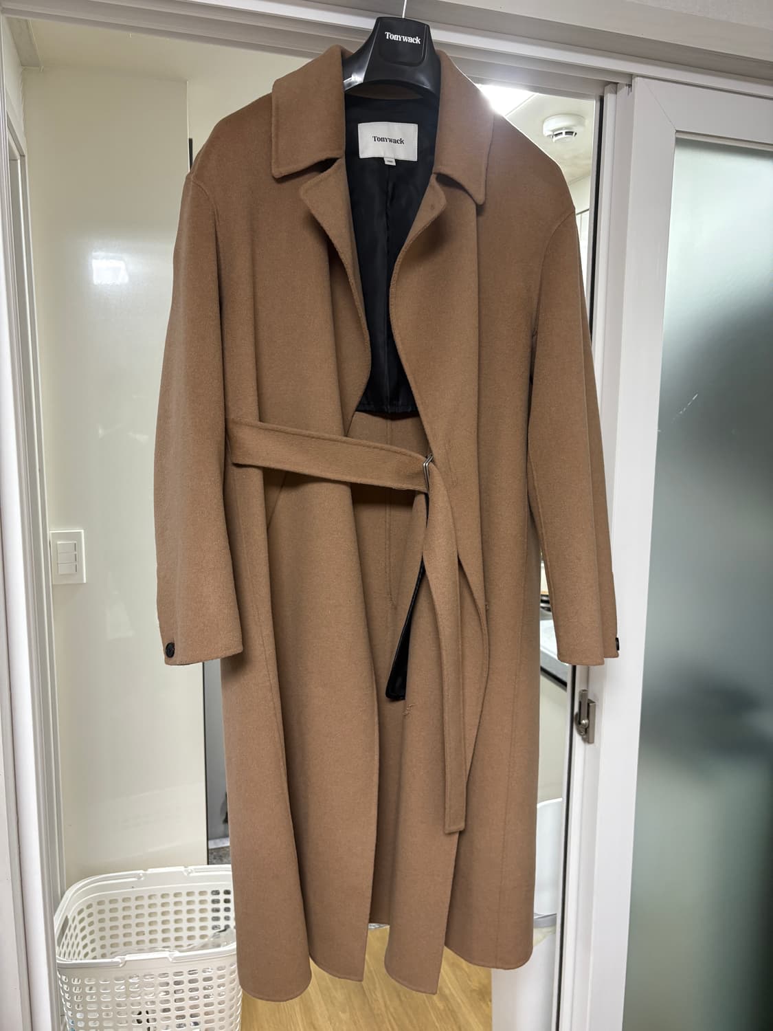 토니웩 캐미시어 벨티드 코트 카멜 상품이미지3