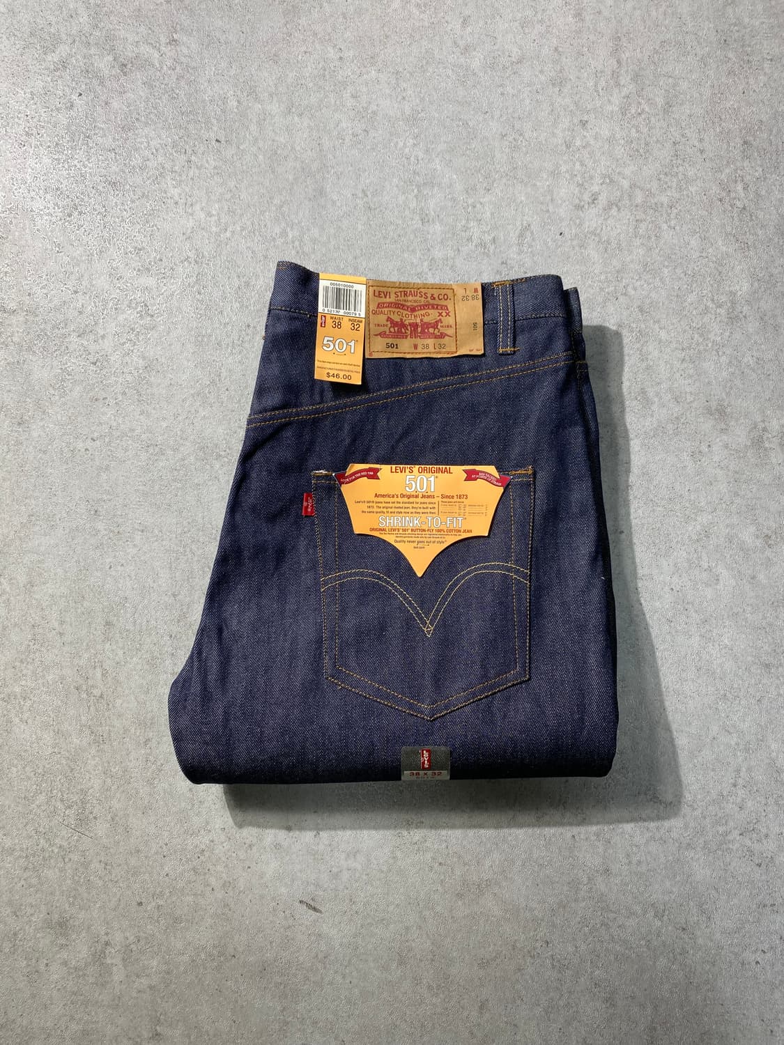 [38x32] 00s Levi's 501 리바이스 데드스탁 데님팬츠 상품이미지1