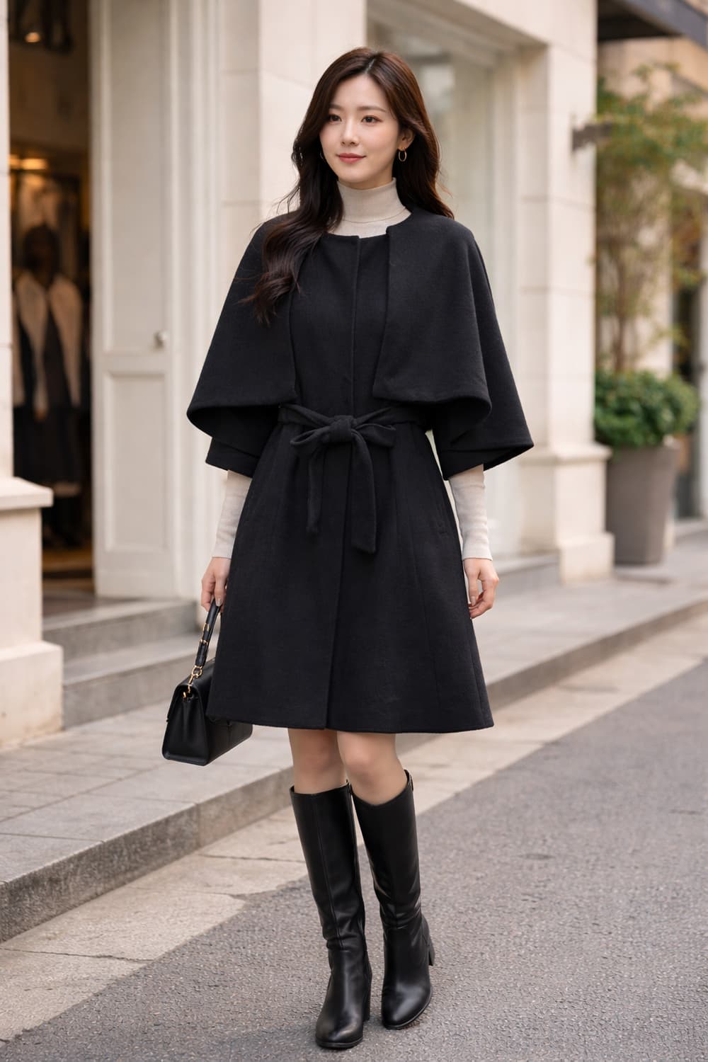 캐빈클라인 케이프 코트 상품이미지1