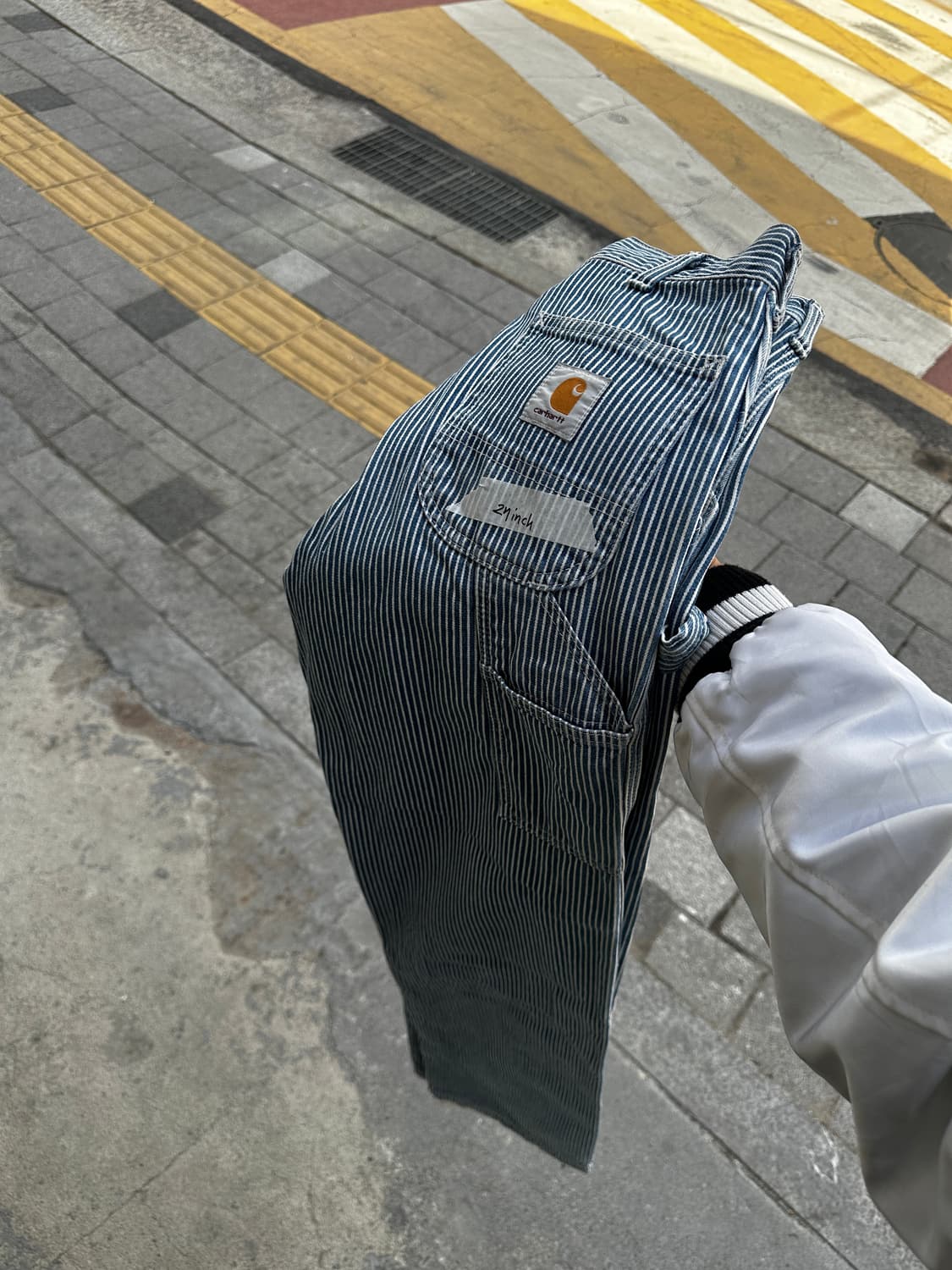 Carhartt Hickory Stripe Work Pants 상품이미지1