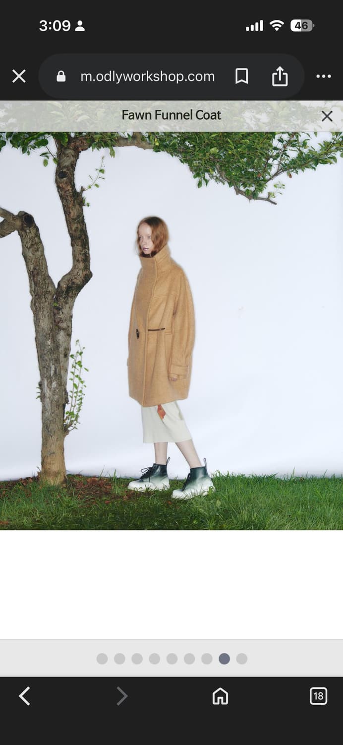 odlywork shop fawn funnel coat 상품이미지2