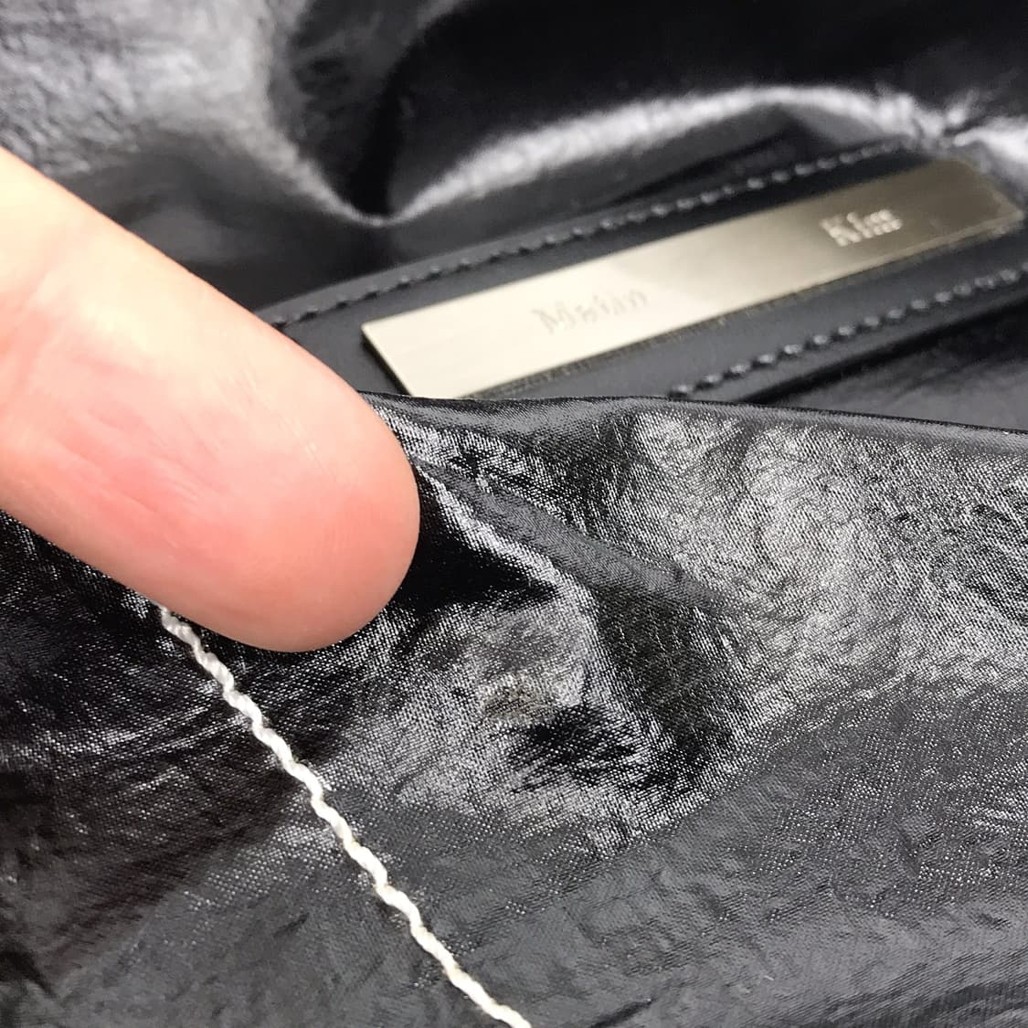 마뗑킴 스트링 코팅 백팩 가방 상품이미지4