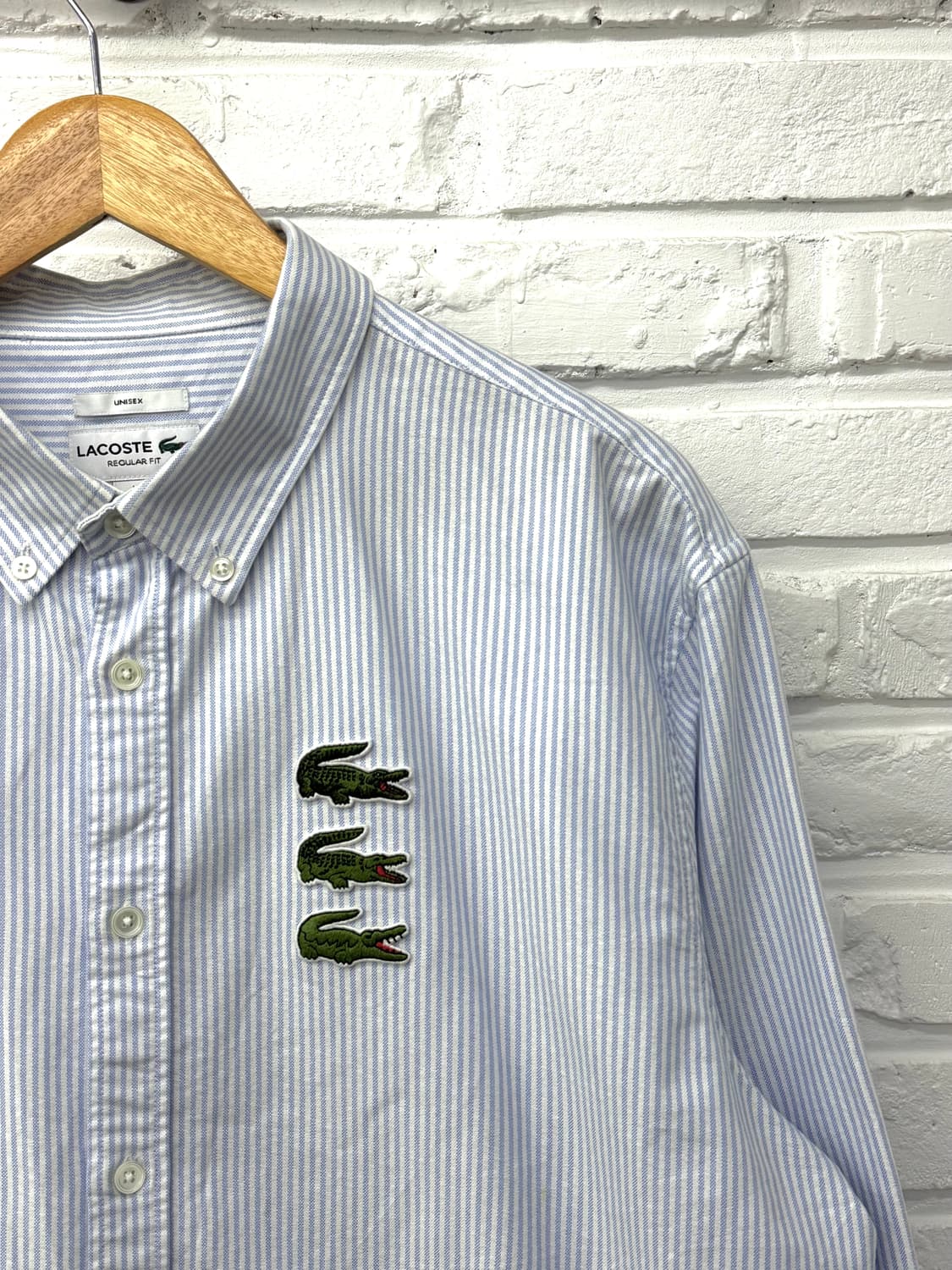 라코스테 블루 스트라이프 셔츠  상품이미지2