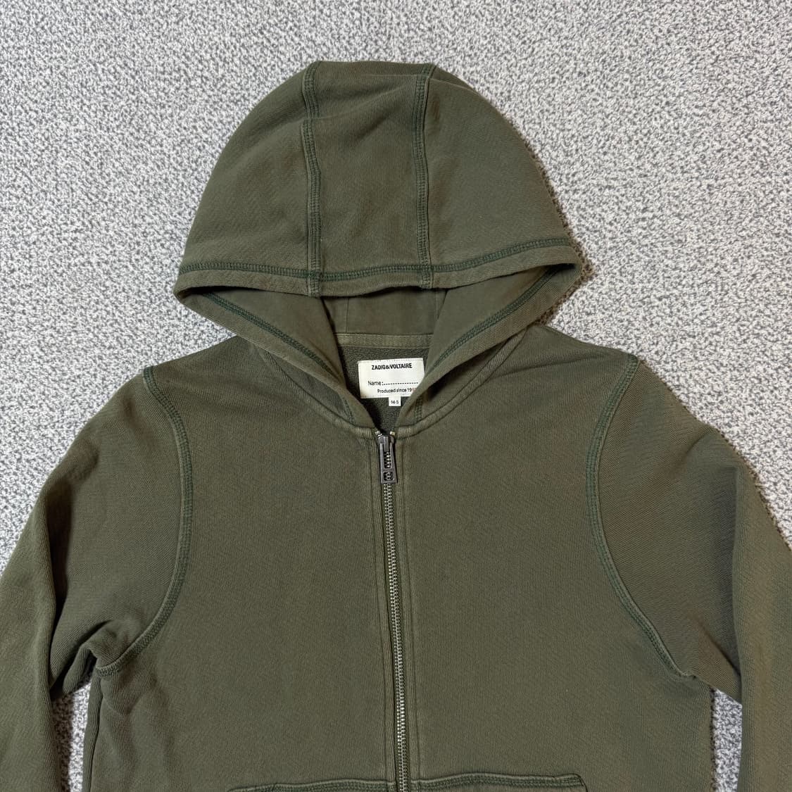 쟈딕앤볼테르 크롭 후드 집업 S 상품이미지4