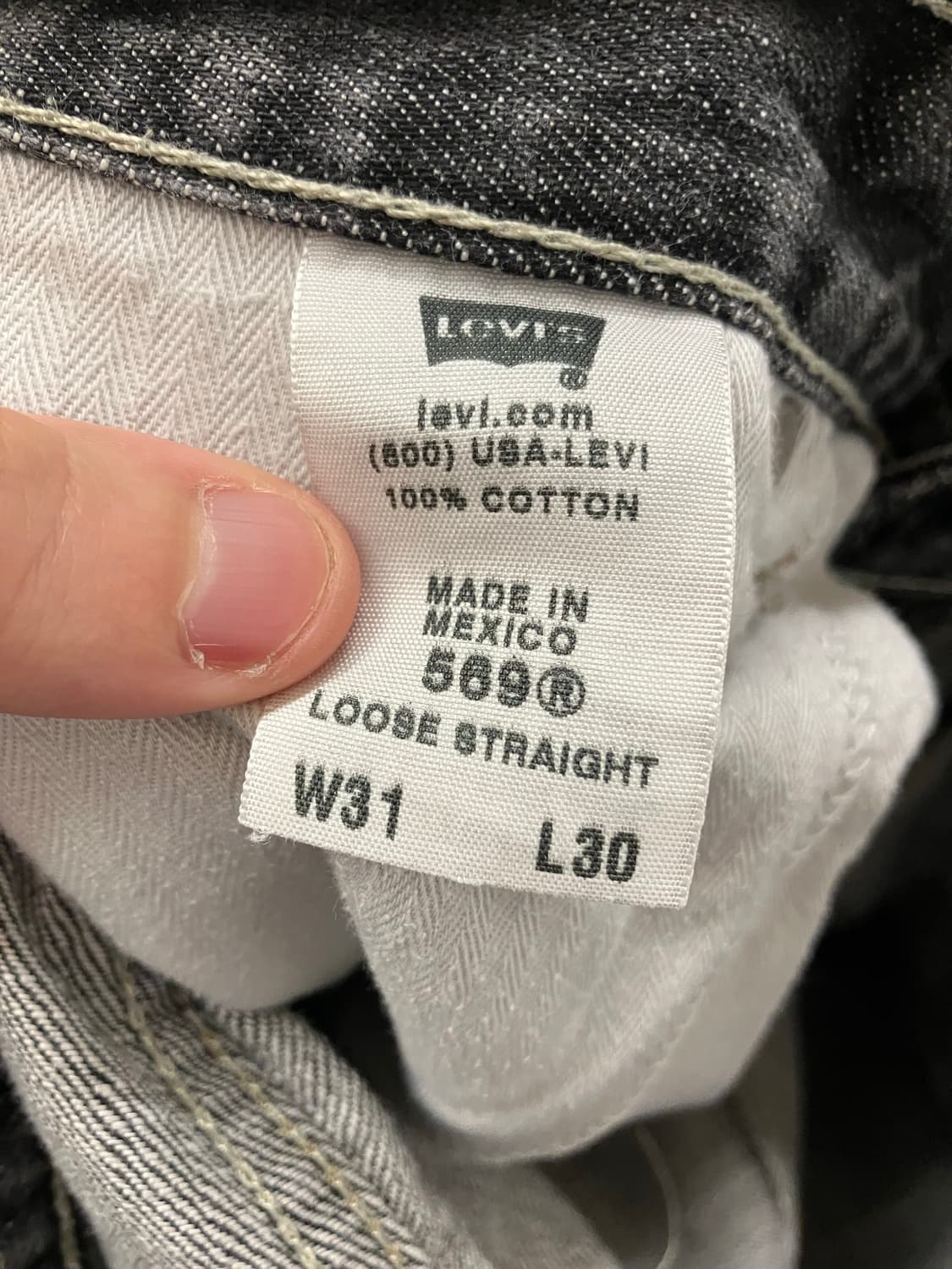N4 리바이스 569 데님 청바지 팬츠 그레이 상품이미지5