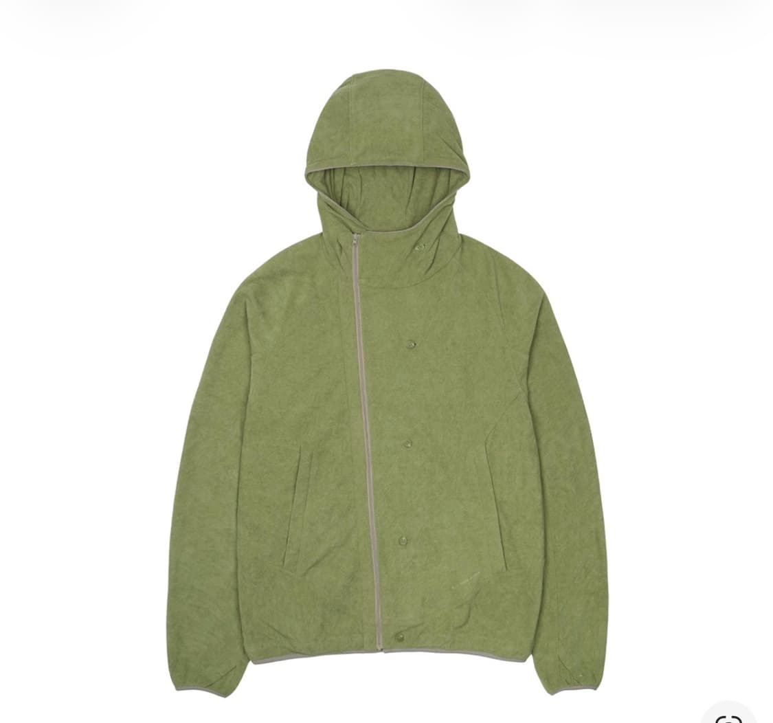 산산기어 버튼 플리스 재킷 그린 상품이미지1