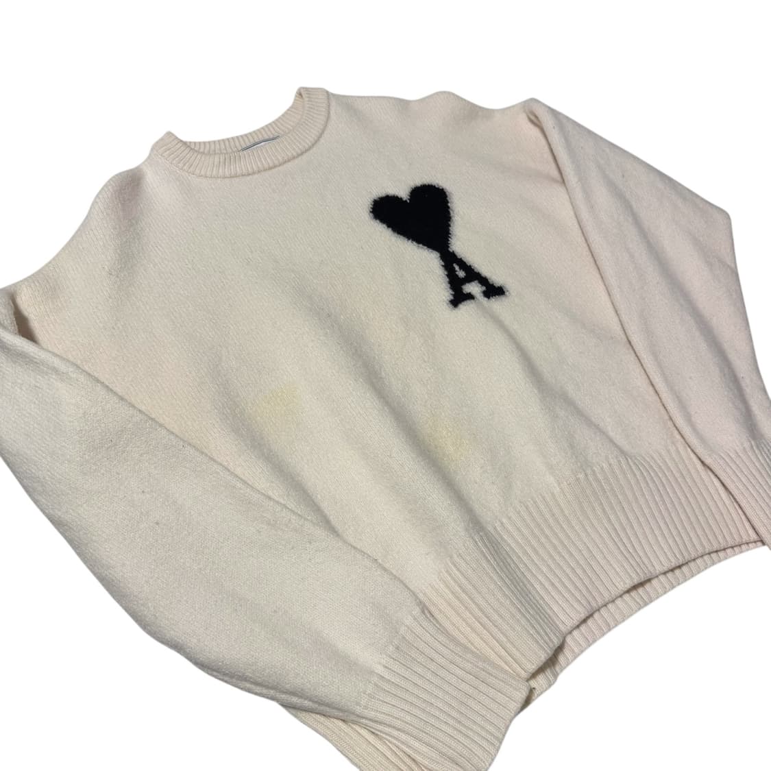 정품 아미 빅하트 아이보리 울니트 상품이미지2