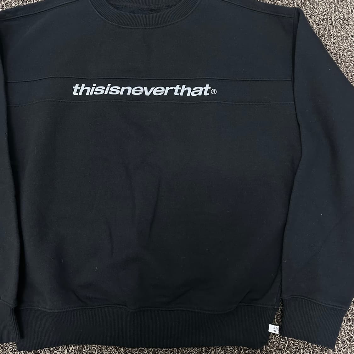 디스이즈네버댓 기모 맨투맨 블랙 S 상품이미지2
