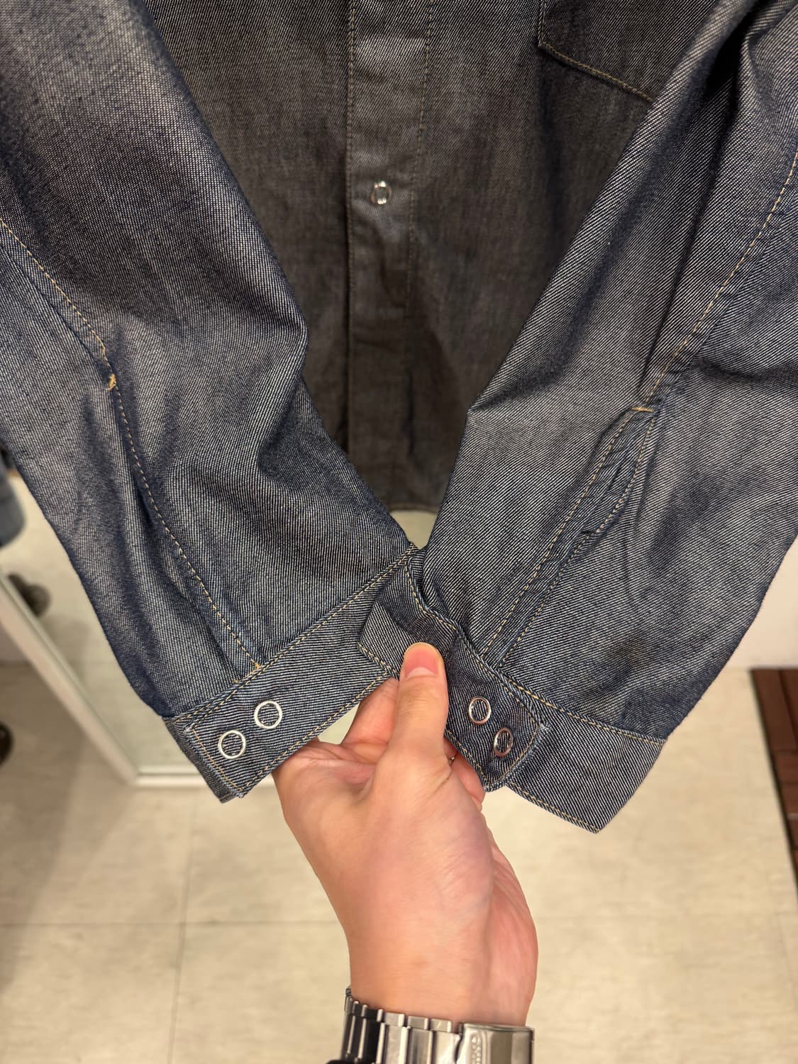 00s Levis 리바이스 엔지니어드 리오셀 데님 셔츠 상품이미지4