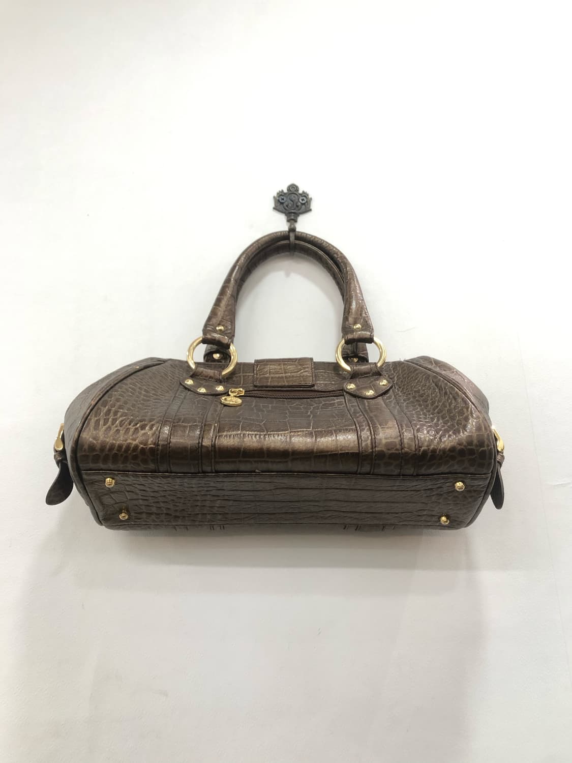 ARNALDO BASSINI brown python tote bag  상품이미지6