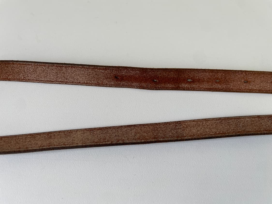 빈티지 슬림 레더 에이징 빈티지 벨트 상품이미지5