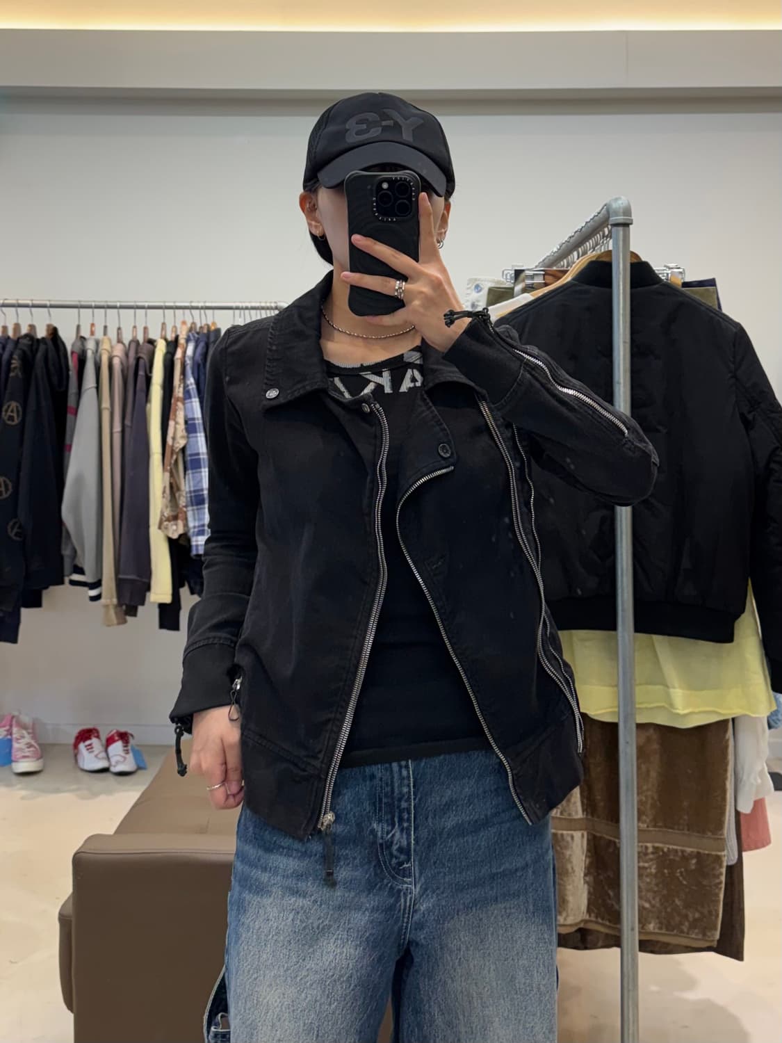 디젤 캔버스 멀티 지퍼 라이더 자켓 상품이미지5