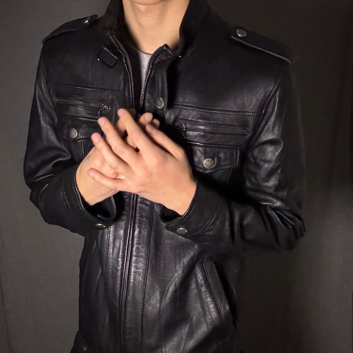 ltaly lamb skin leather jacket 상품이미지2