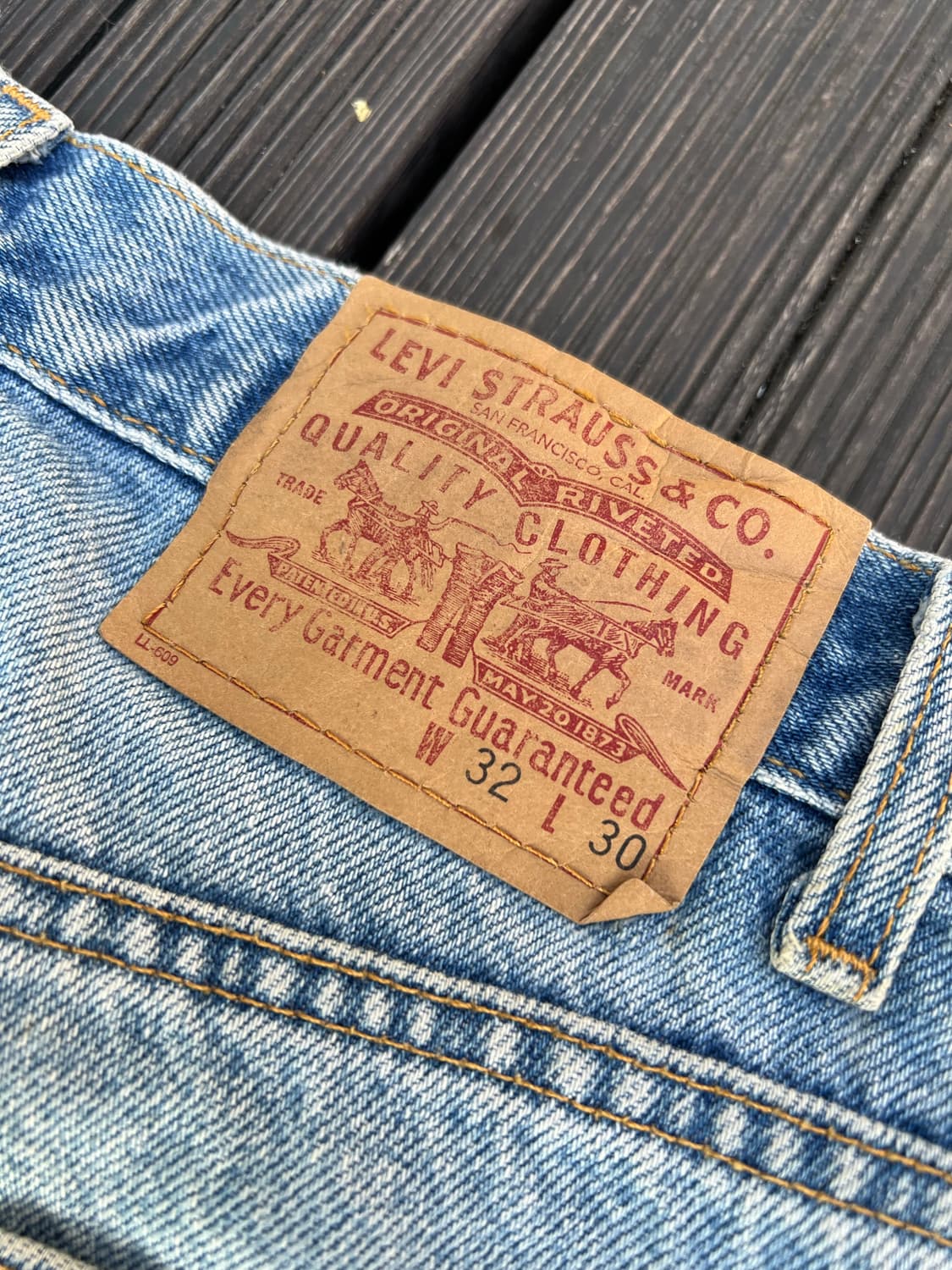 90s 빈티지 리바이스 데님팬츠 W32 상품이미지4