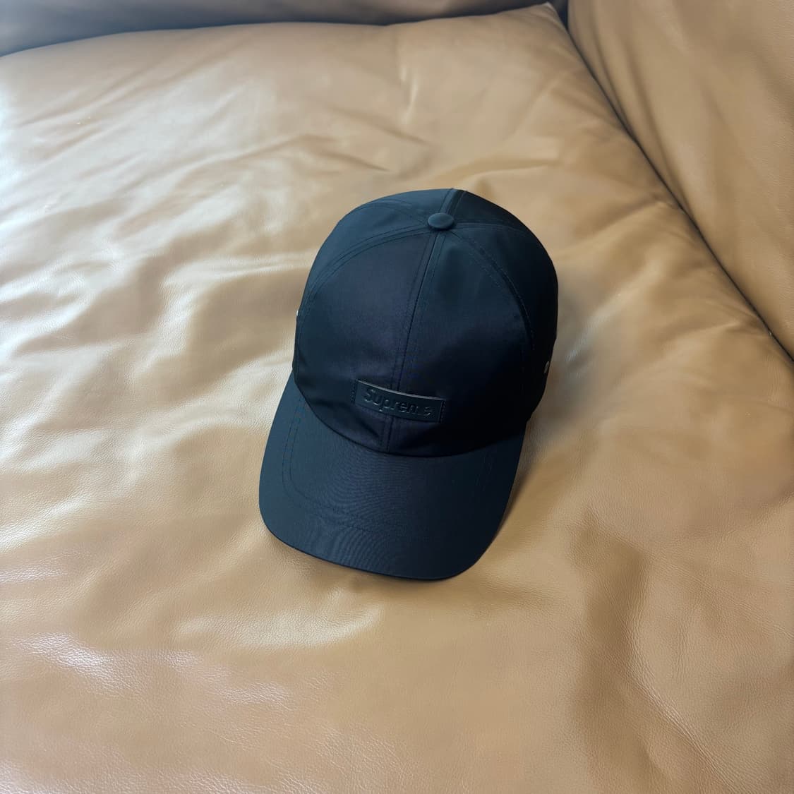 Supreme 슈프림 블랙 6패널 볼캡 모자 (Black) 상품이미지1