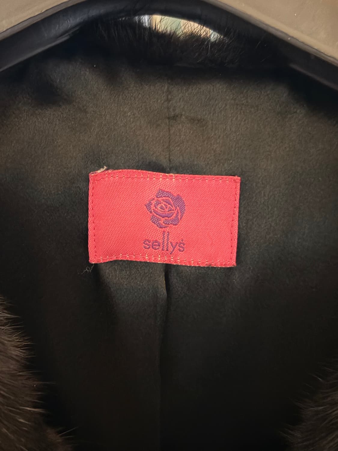 빈티지 갸루 레이스 밍크 퍼 자켓 블랙 상품이미지5