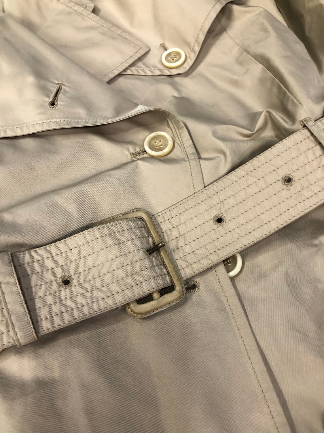 프라다 폴리 원단 트렌치 코트 55 상품이미지4