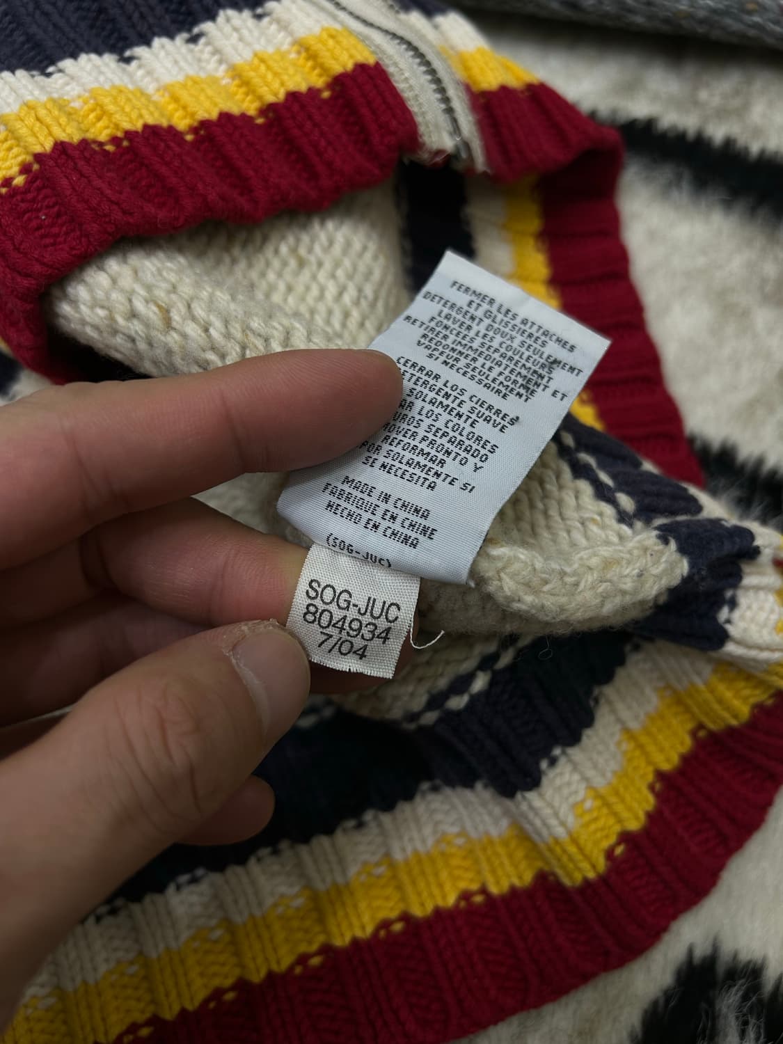 [S]타미힐피거 85컬렉션 풀집업 니트 상품이미지6