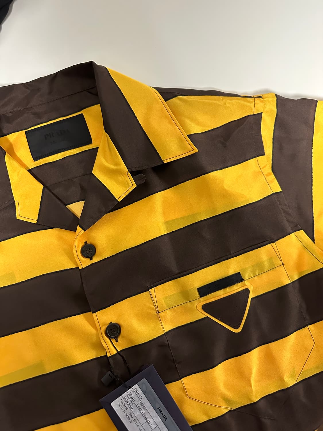 프라다 스트라이프 반팔 셔츠 상품이미지5