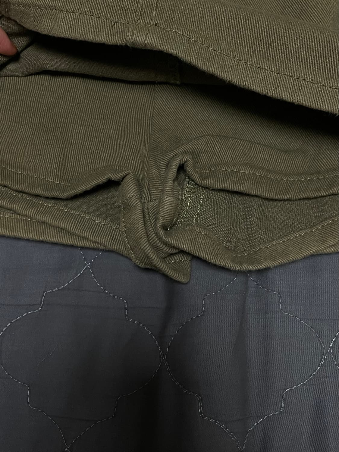 카고스커트 카키색 상품이미지3