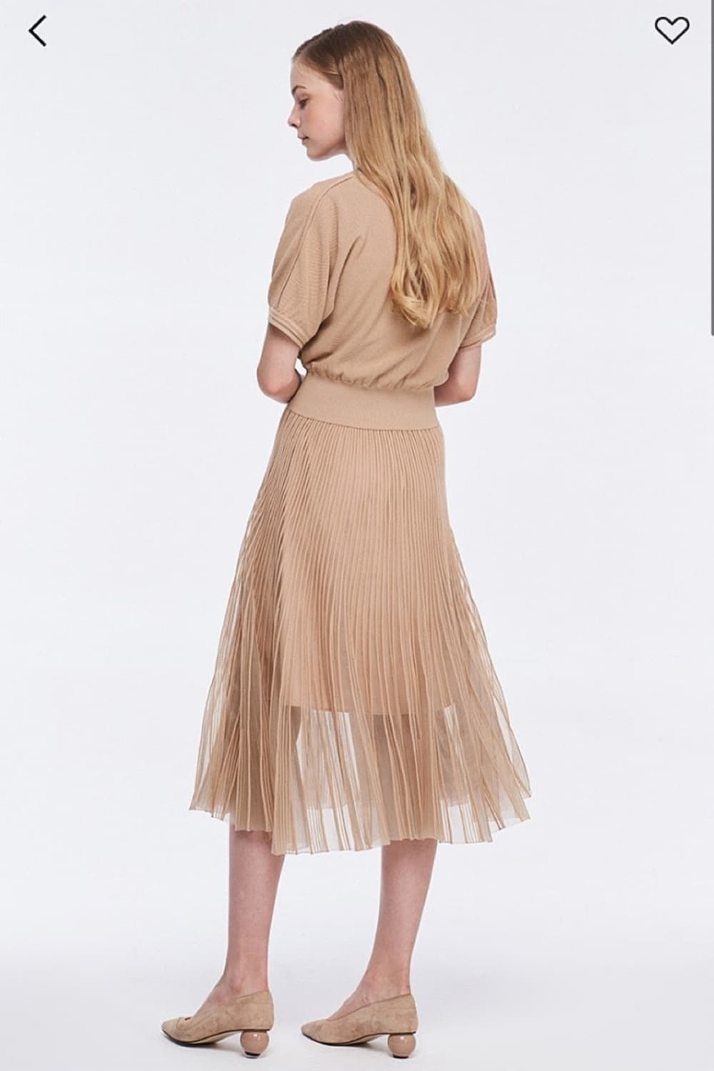 마인 번아웃 튤블록 니트 원피스 프리사이즈 상품이미지2