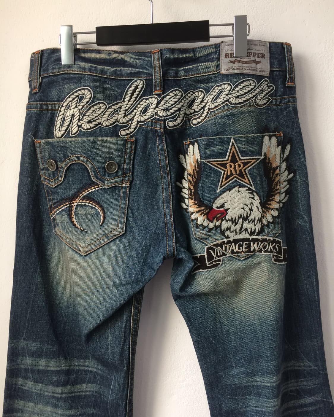 Redpepper back patch point washing denim 상품이미지2