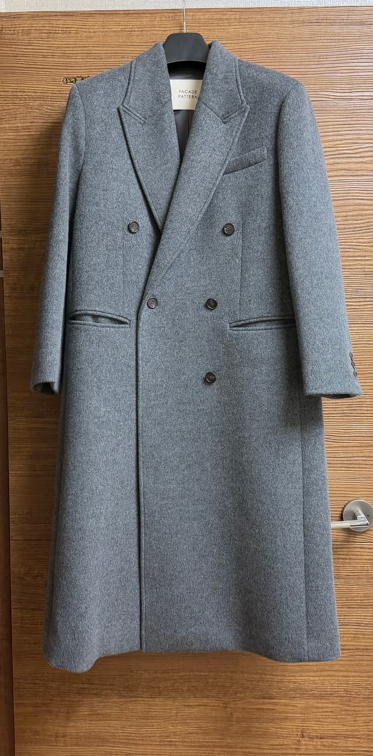 파사드패턴 캐시미어 더블 코트 _ 차콜 상품이미지5