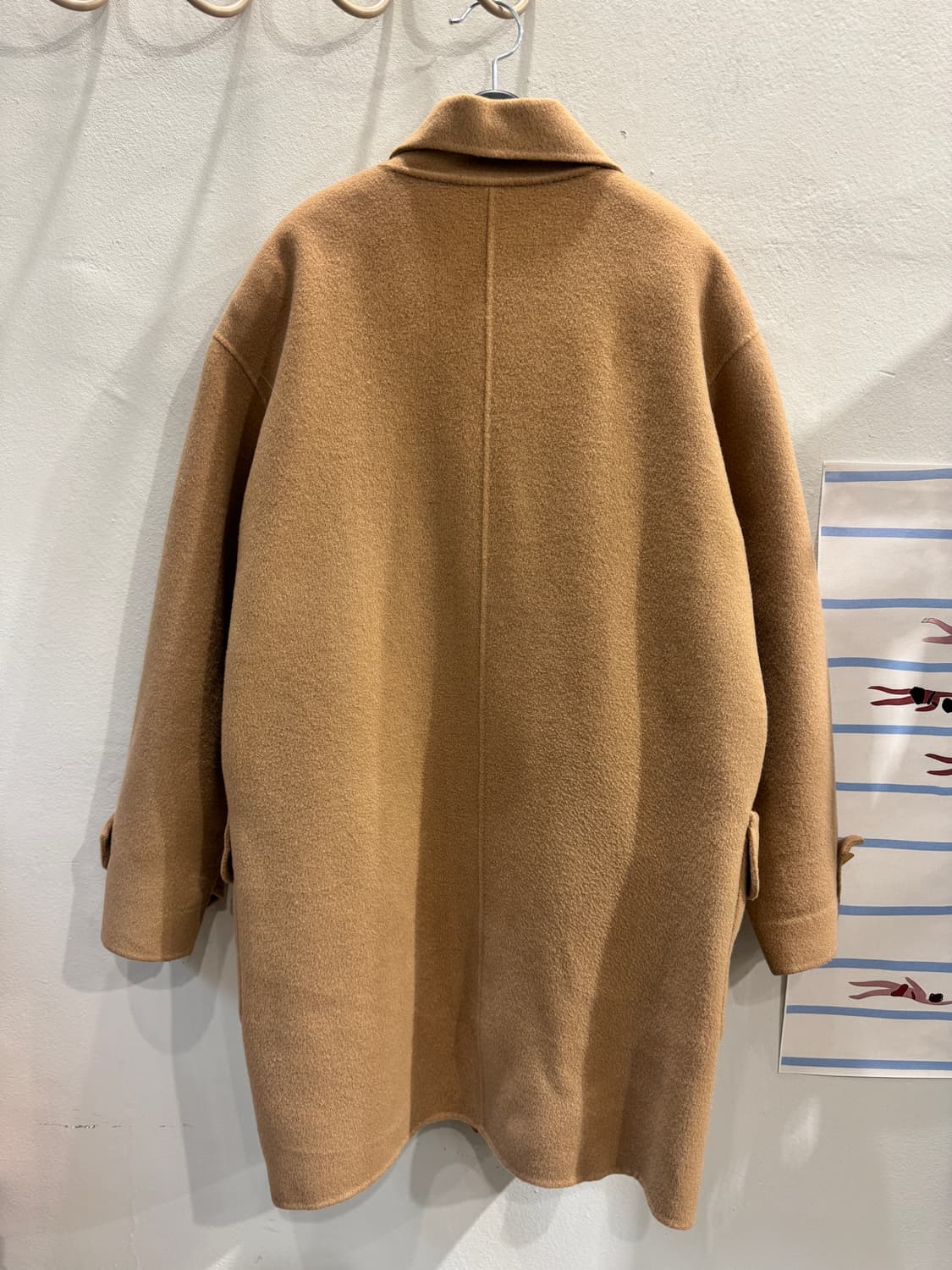 japan vintage 울 하프코트 상품이미지7