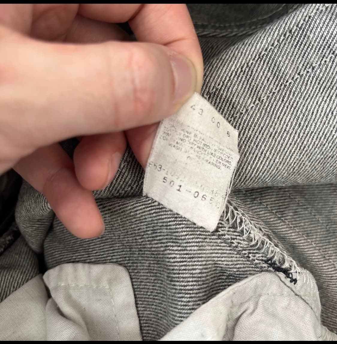 90s USA 리바이스 501 원블랙 흑청 상품이미지7